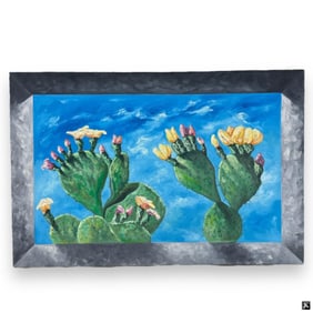 Signed Wilfredo Bonceli Large Oil Painting Canvas