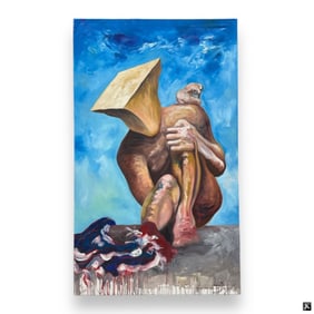 Singed Wilfredo Bonceli Large Oil Painting Canvas