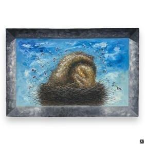 Singed Wilfredo Bonceli Large Oil Painting Canvas