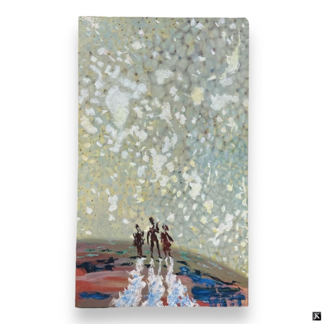 Unknown Artist Oil Painting On Canvas Of Figures (1 of 7)