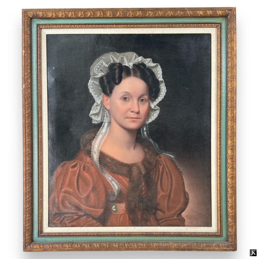 19th C French School Portrait Oil On Canvas (1 of 5)
