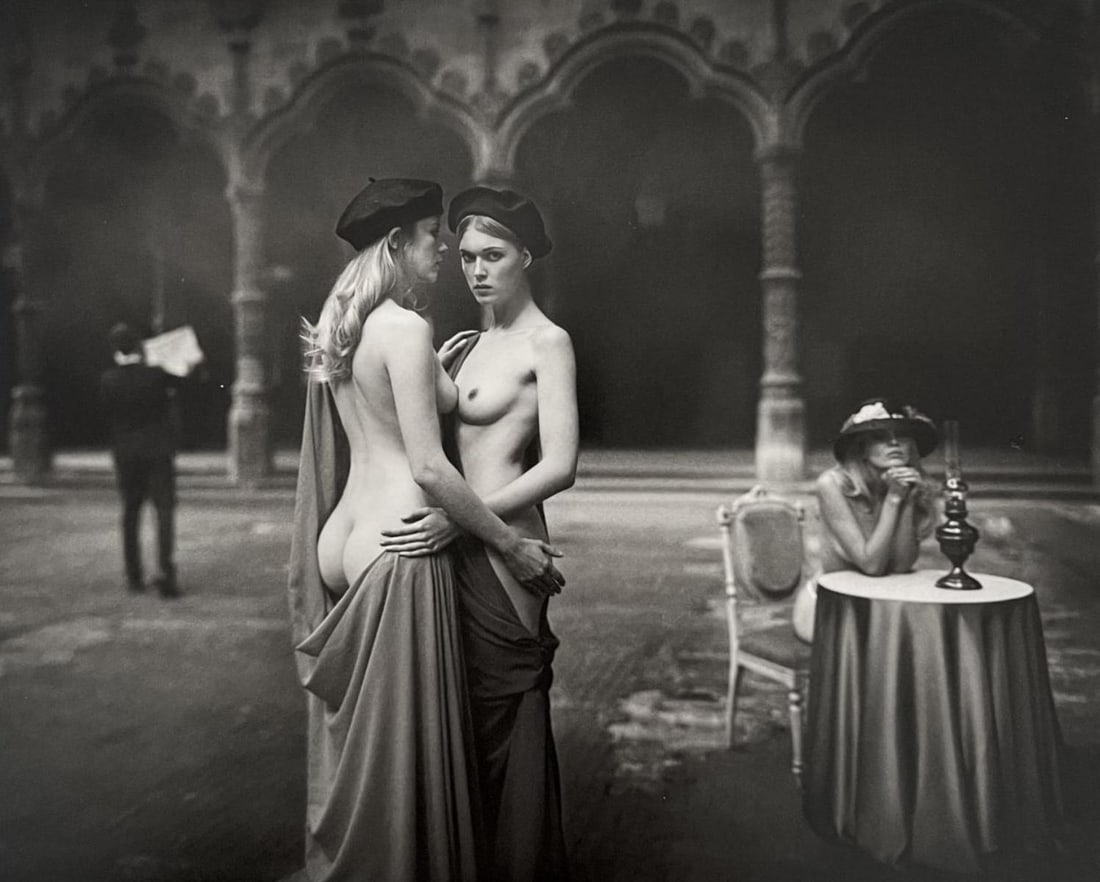 Marc Lagrange, Delvaux's Dream, 2000's: Photographer: Marc Lagrange was a Belgian photographer known for his nude portraits of female figures. Lagrange created dream-like and fantastical narrative pictures populated by beautiful nudes that