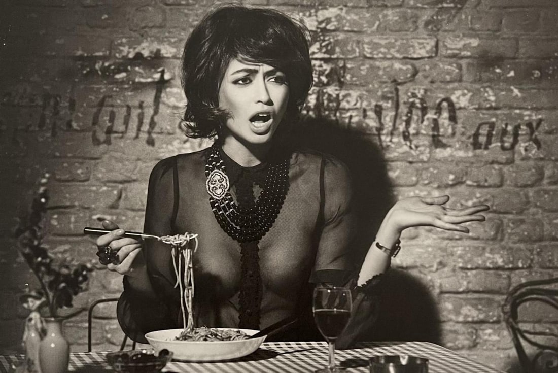 Marc Lagrange, Spaghetti Al Dente, 2000's: Photographer: Marc Lagrange was a Belgian photographer known for his nude portraits of female figures. Lagrange created dream-like and fantastical narrative pictures populated by beautiful nudes that