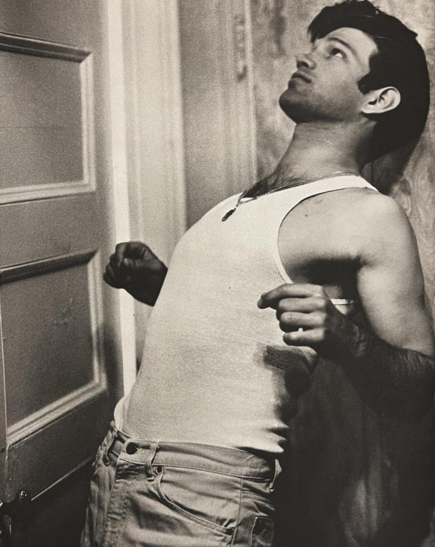 Bruce Weber, Man stretching his back, 1988: Photographer: Bruce Weber (American, b. 1946) - internationally renowned American fashion photographer best known for his racy, erotically charged imagery. Weber has shot the ad campaigns of Calvin Kl