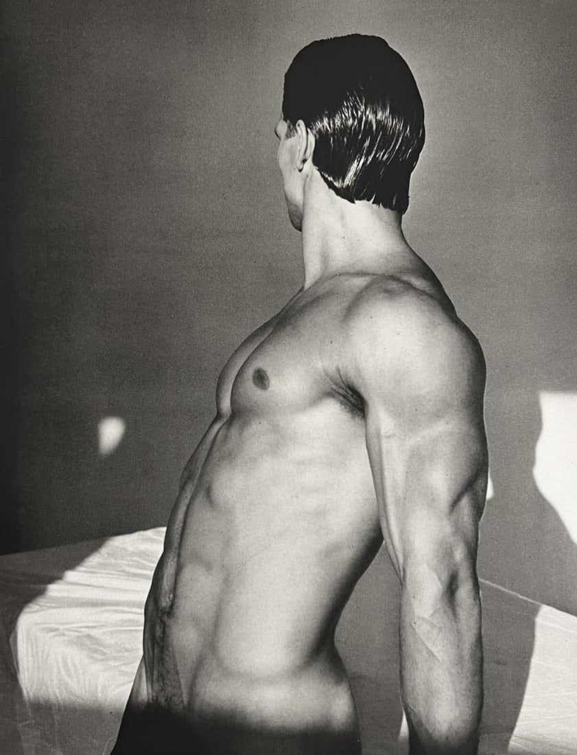 Bruce Weber, Muscular man looking away from camera: Photographer: Bruce Weber (American, b. 1946) - internationally renowned American fashion photographer best known for his racy, erotically charged imagery. Weber has shot the ad campaigns of Calvin Kl