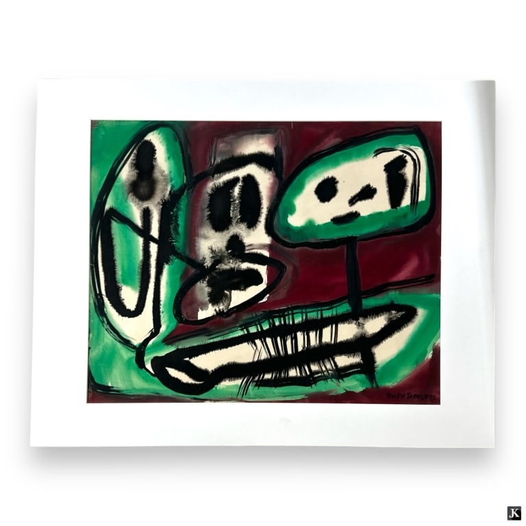 Rolph Scarlett Watercolor/Paper "Untitled Abstract (1 of 4)