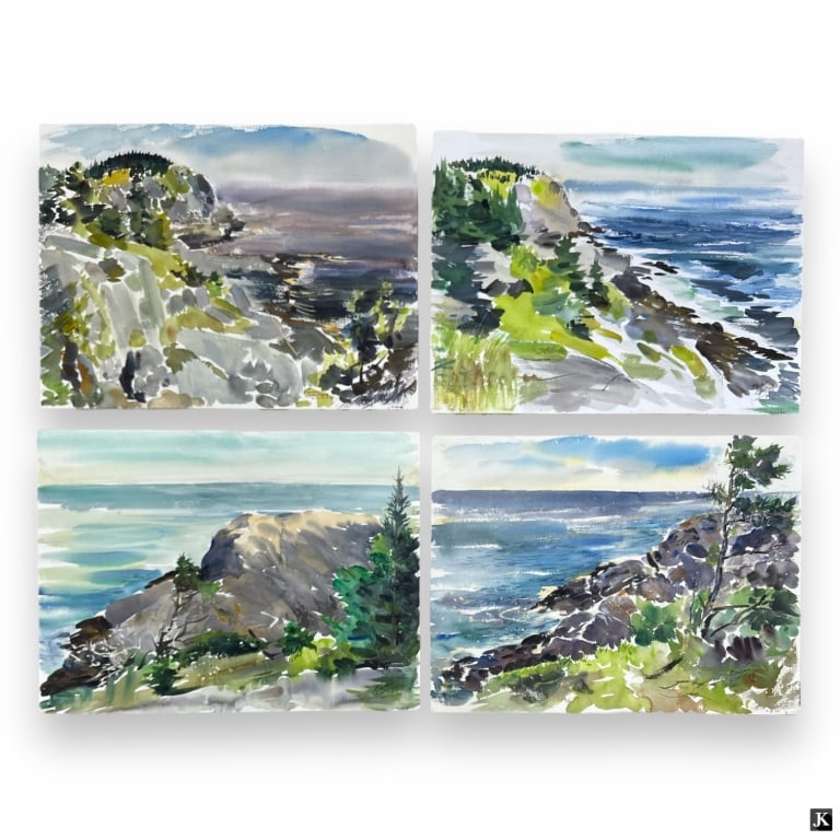 Edward Christiana Four (4) Watercolor/Paper (1 of 6)