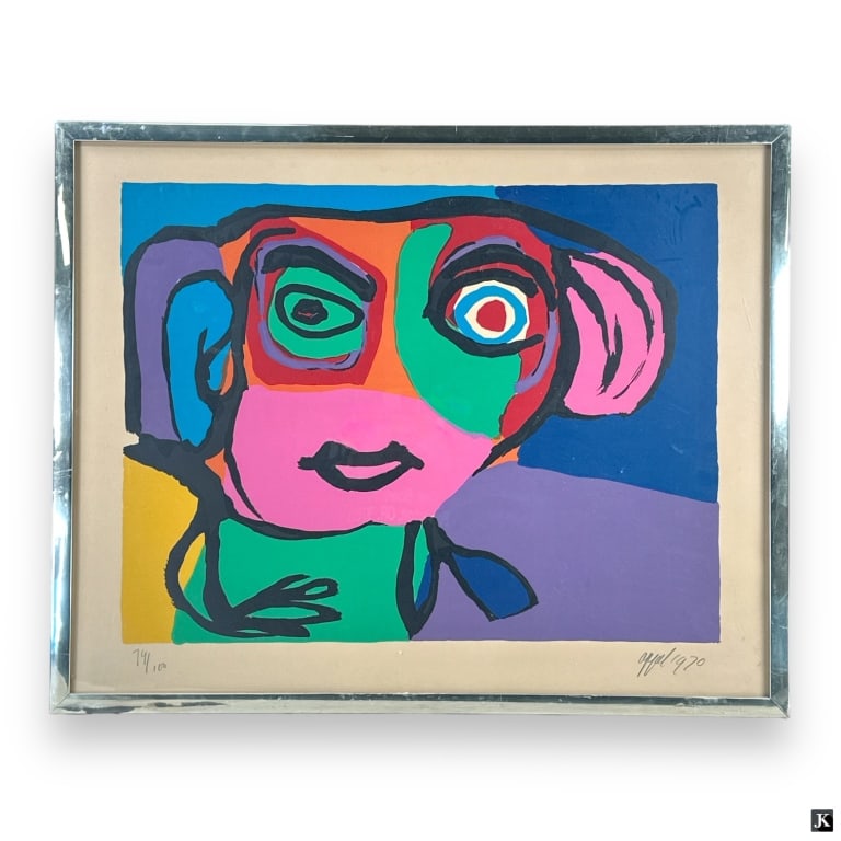 Karel Appel Color Lithograph "Cosy Face" (1 of 7)