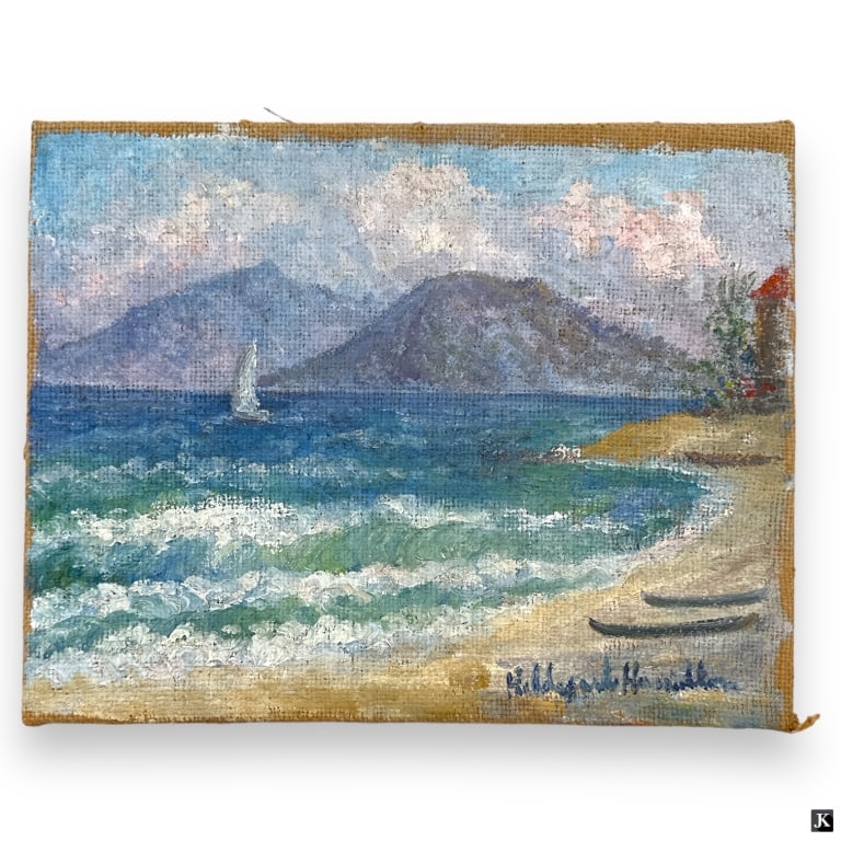 Hildegarde Hamilton 2 Sided Oil/Canvas (1 of 4)