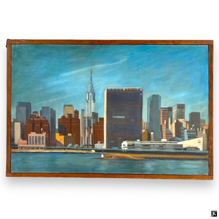 Joseph Nicoletti Oil/Canvas "New York Skyline" (1 of 4)
