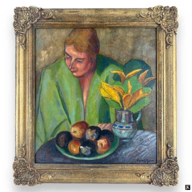 Artist Unknown Portrait Of Woman Oil On Canvas (1 of 5)