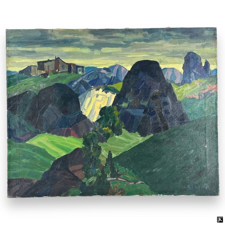 Leighton Cram (USA 1895-1981) Landscape Oil (1 of 4)