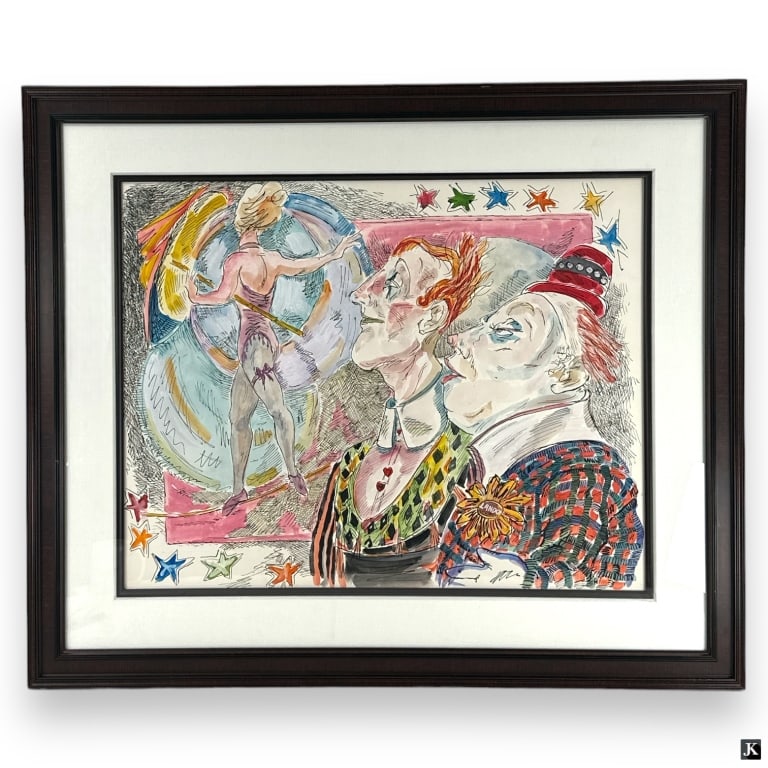 Martin Kaelin (USA B1926) Ink & Watercolor On Pape (1 of 6)