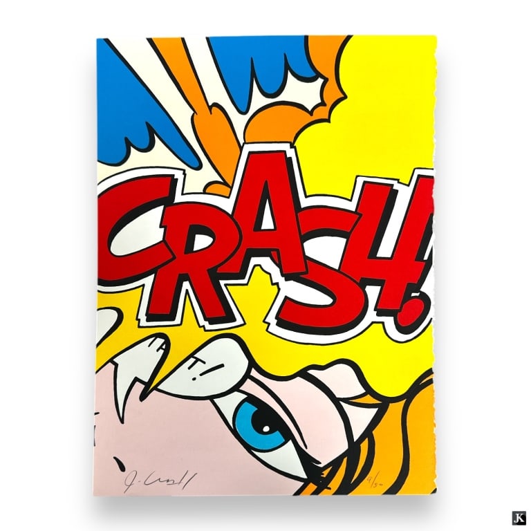 John "Crash" Matos Lithograph, CRASH-RED (1 of 3)