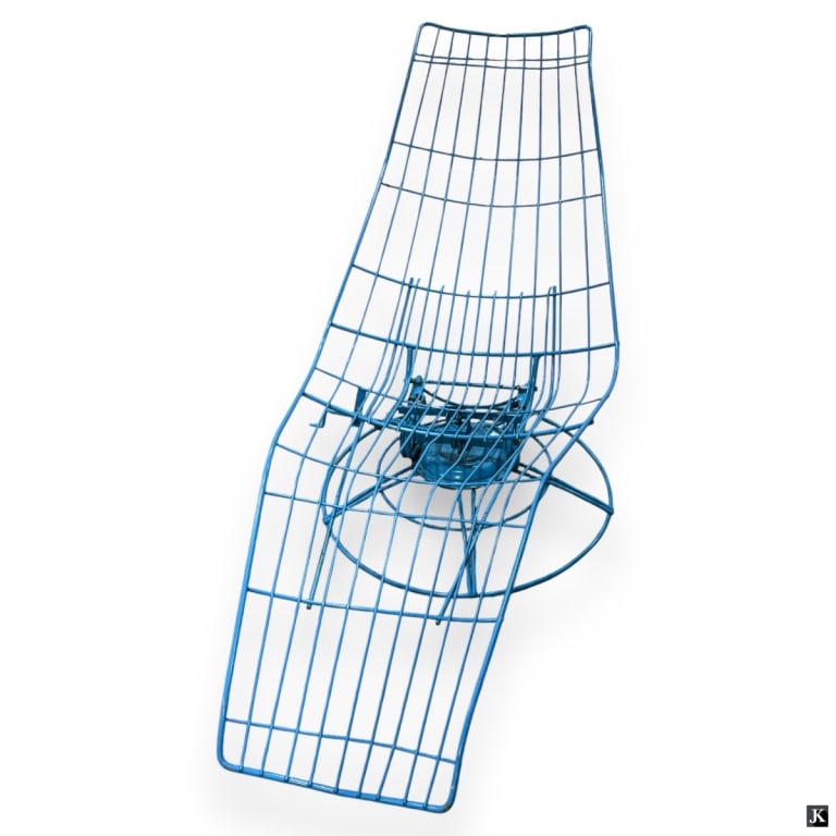 Vintage MCM Wire Frame Patio Siesta Lounge Chair (1 of 2)