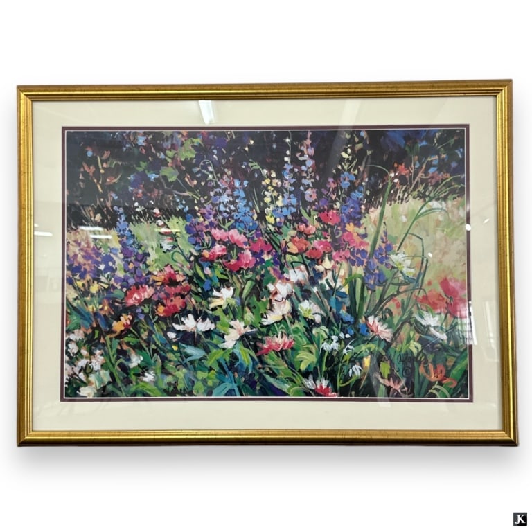 Unknown Artist Floral Art Print Framed (1 of 4)