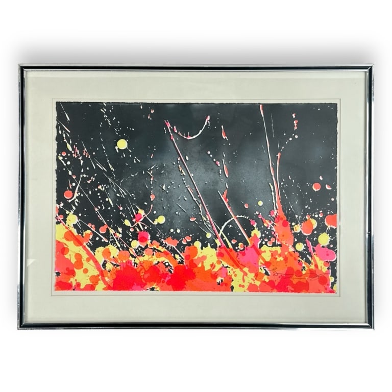 Walasse Ting (USA 1929-2010) "Fireworks" Lithograp (1 of 5)