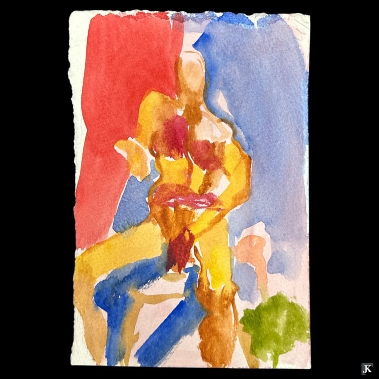 Water Color On Arches Paper Unknown Artist. (1 of 2)