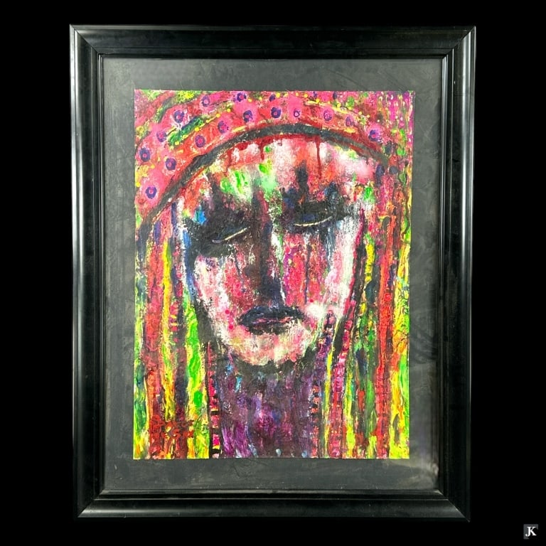 Acrylic Ink On Canvas Dakos De Sax (FL) (1 of 5)