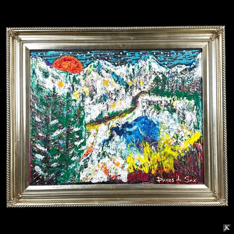 Acrylic Ink On Canvas Dakos De Sax (FL) (1 of 6)