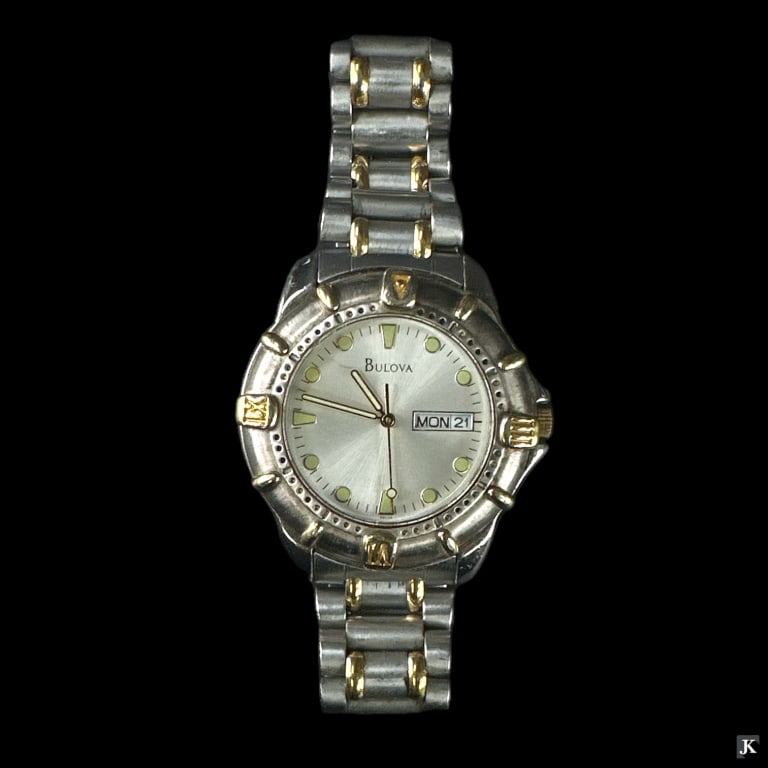Unisex Bulova Two Tone Day Date Wristwatch (1 of 3)