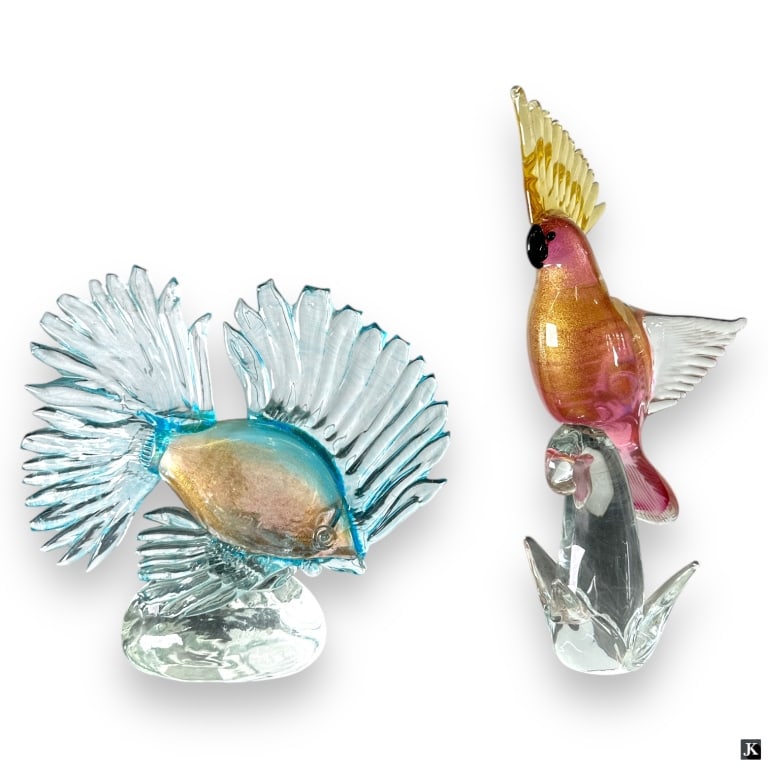 2 Vintage Murano Art Glass Animal Figurines (1 of 3)