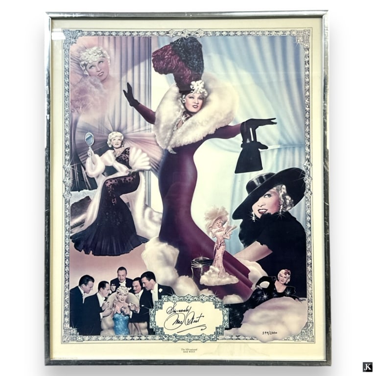 Hand Signed LE Mae West Color Lithograph (1 of 5)
