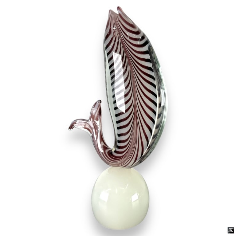 Murano Italy Art Glass Jumping Fish Scultpure (1 of 3)