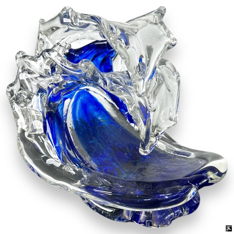 David Wight Art Glass Sculpture "The Tsunami" (1 of 4)