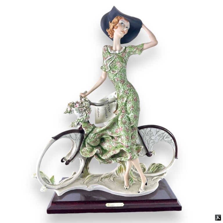 Giuseppe Armani Figurine "Lady On Bicycle" (1 of 6)