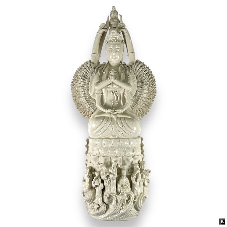 Large Blanc De Chine Buddha Figure (1 of 5)