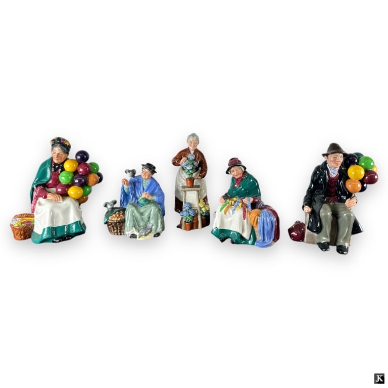 Lot of 5 Royal Doulton English Porcelain Figures (1 of 4)