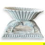 Heavy Vintage Plaster Figural Birds Planter