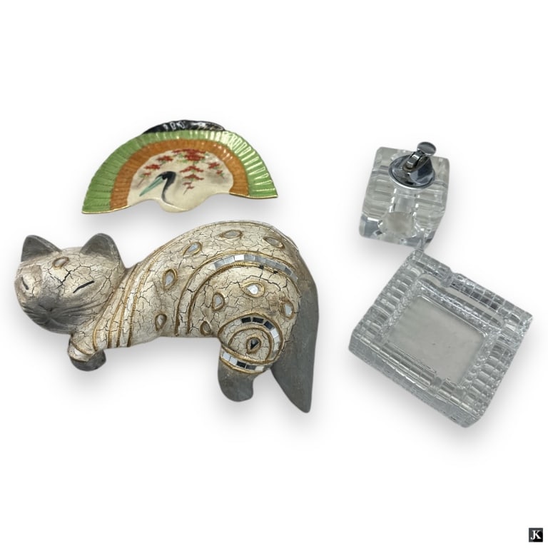 Box Lot Of Porcelain Pottery Glass Candles And Mor (1 of 2)