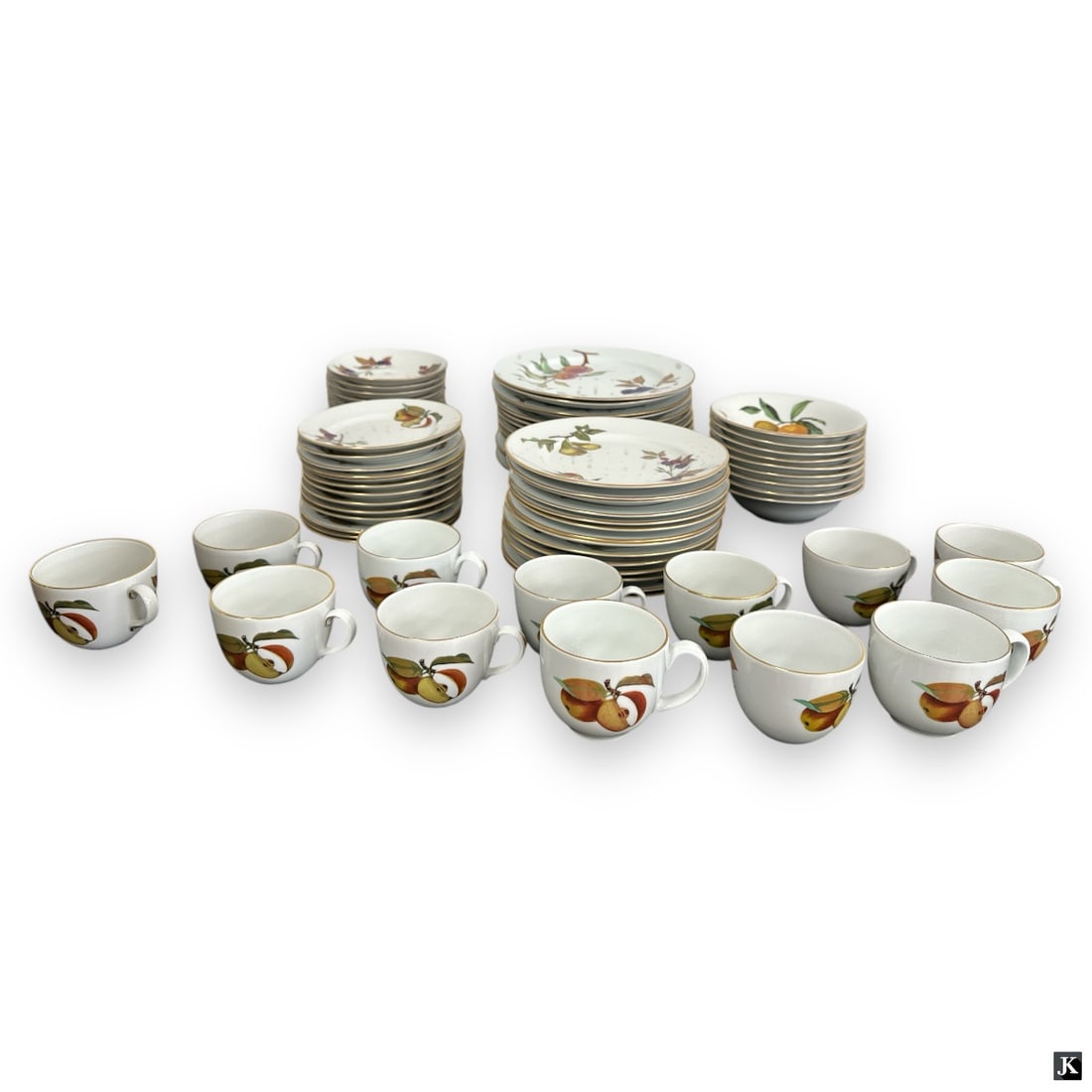 75 Pcs. Royal Worcester "Evesham" Dinnerware (1 of 4)