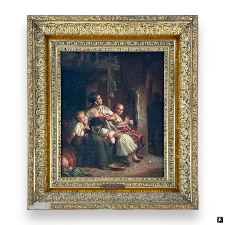 JOHANN HERMANN KRETZSCHMER Oil On Canvas (1 of 5)