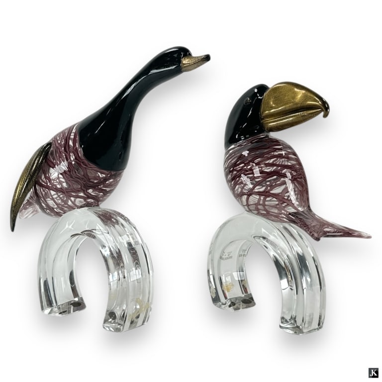 Pair Zanetti Vetri Murano Birds (1 of 4)