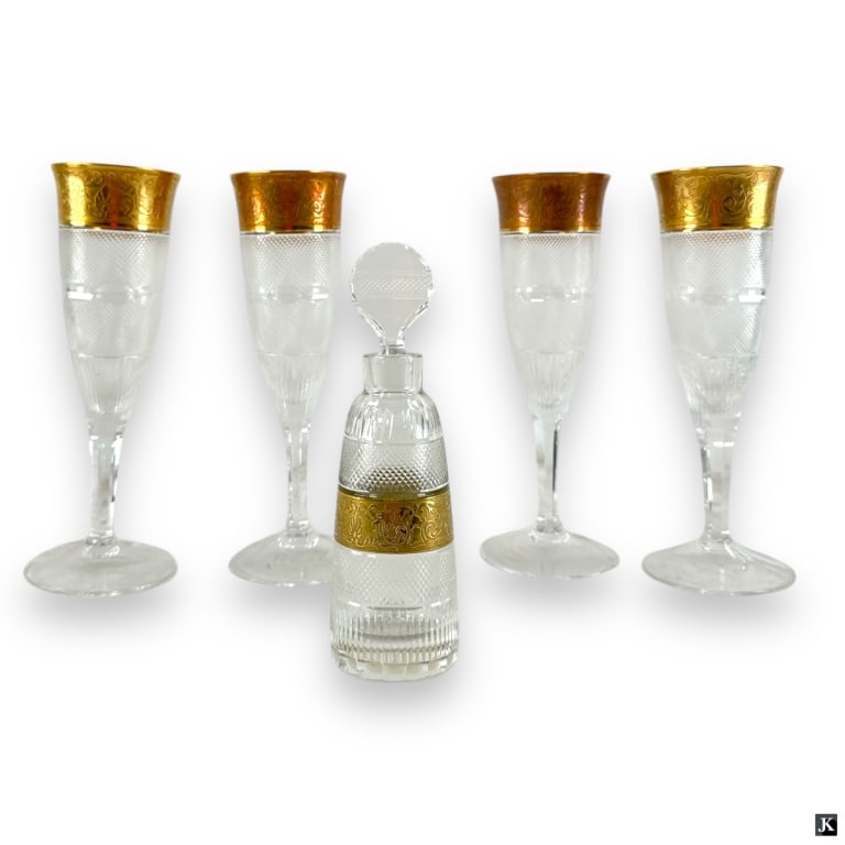 Moser Glass "Splendid" 4 Flutes, Decanter (1 of 3)