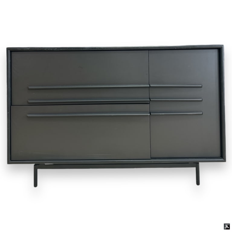 Contemporary Black Wood Credenza (1 of 4)