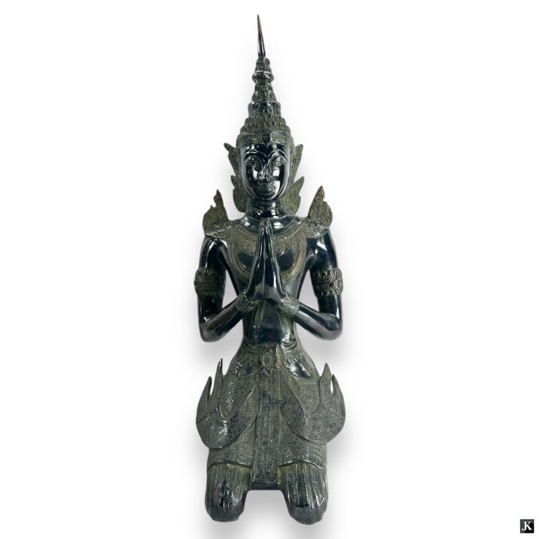 Large Thai Bronze "Teppanom" Buddha Figure (1 of 4)
