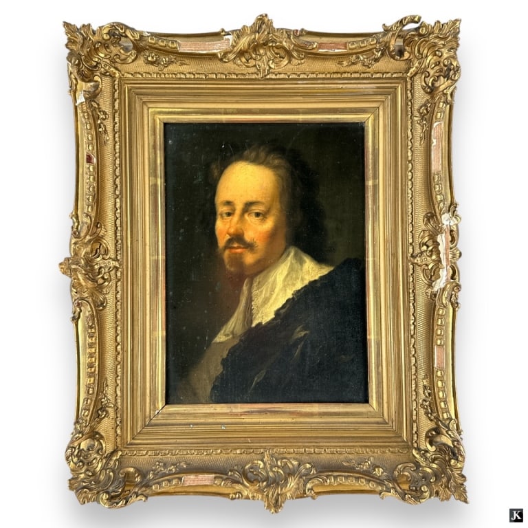 Antique Oil on Panel "Portrait of a Man" (1 of 4)