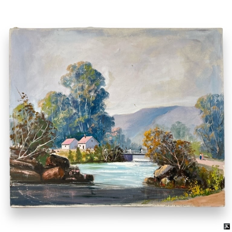 Nunzio Vayana (ITALY 1878-1960) Landscape Oil (1 of 3)