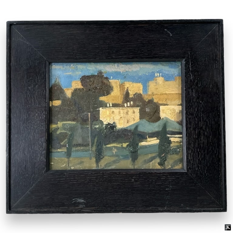 Kurt Knobelsdorf Oil/Board "Mitzpah Ramon" (1 of 5)