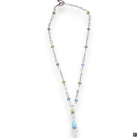 Topaz Peridot & Diamond Elisia Necklace by Bvlgari