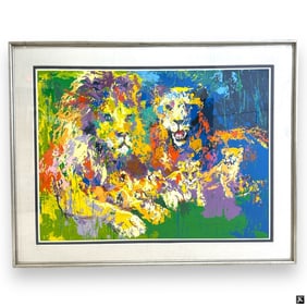 LeRoy Neiman Serigraph "Lion Pride" Pencil Signed