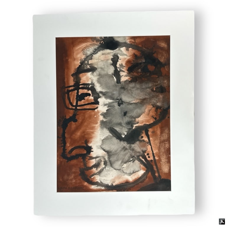 Rolph Scarlett Watercolor/Paper "Untitled" (1 of 4)