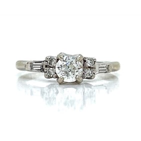 14K White Gold 0.55 Ct. Diamond Ring