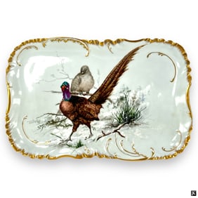 Vintage Limoges Hand Painted Porcelain Tray