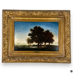 Gilbert Munger (USA 1837-1903) Landscape Oil/Board