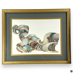 Gennady Troshkov Color Lithograph "Nude"